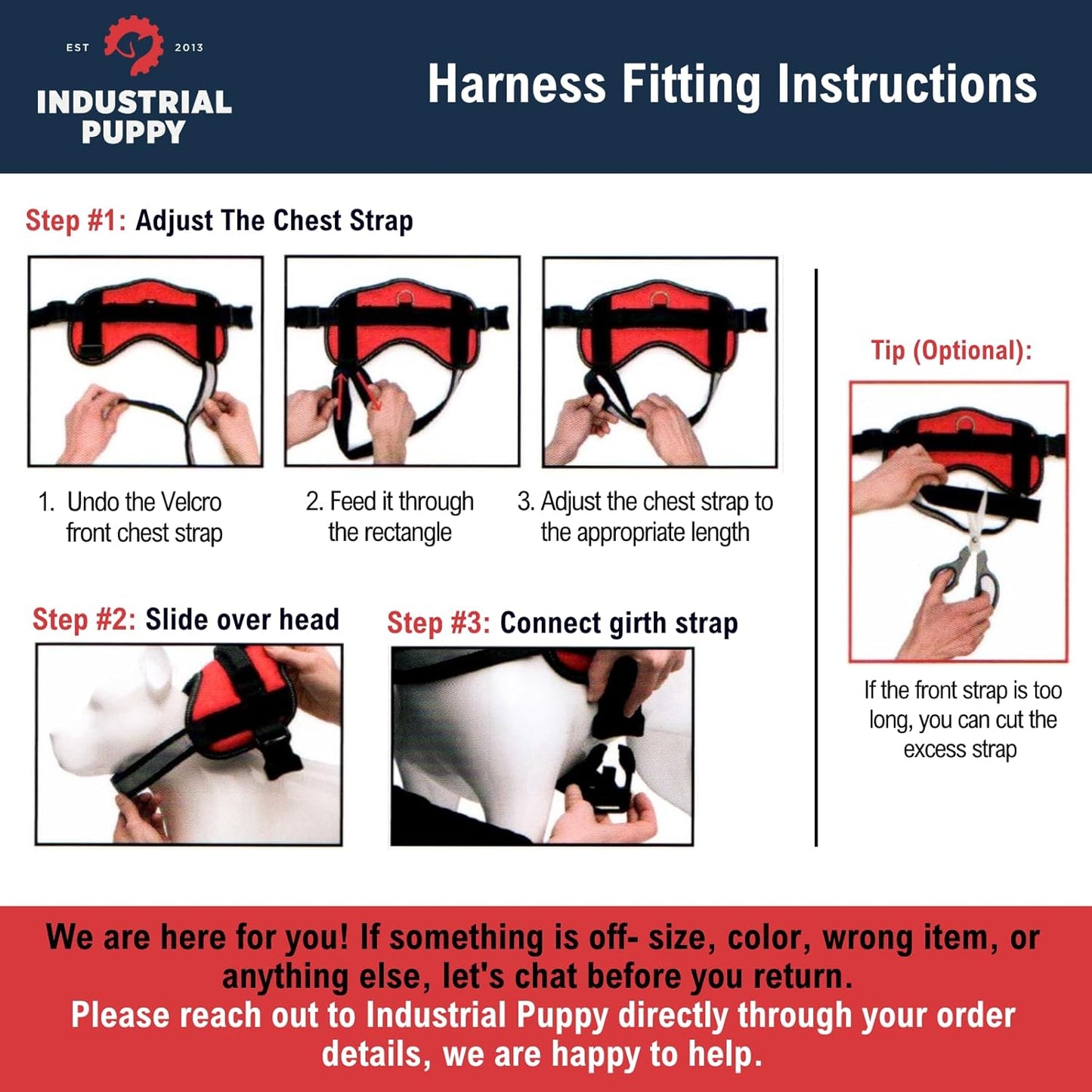 Ultimate Service Dog Vest with Handle - No Pull Harness for Large Breeds, Reflective Straps & Removable Patches - Perfect for Training!