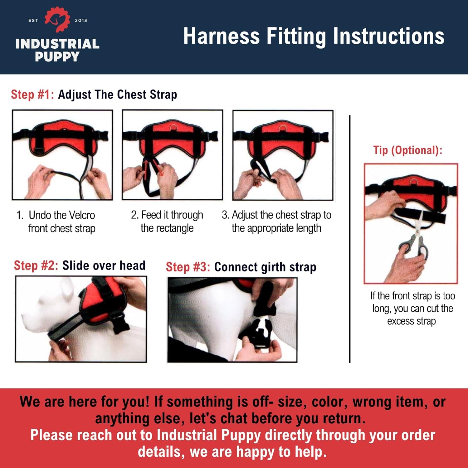 Ultimate Service Dog Vest with Handle - No Pull Harness for Large Breeds, Reflective Straps & Removable Patches - Perfect for Training!