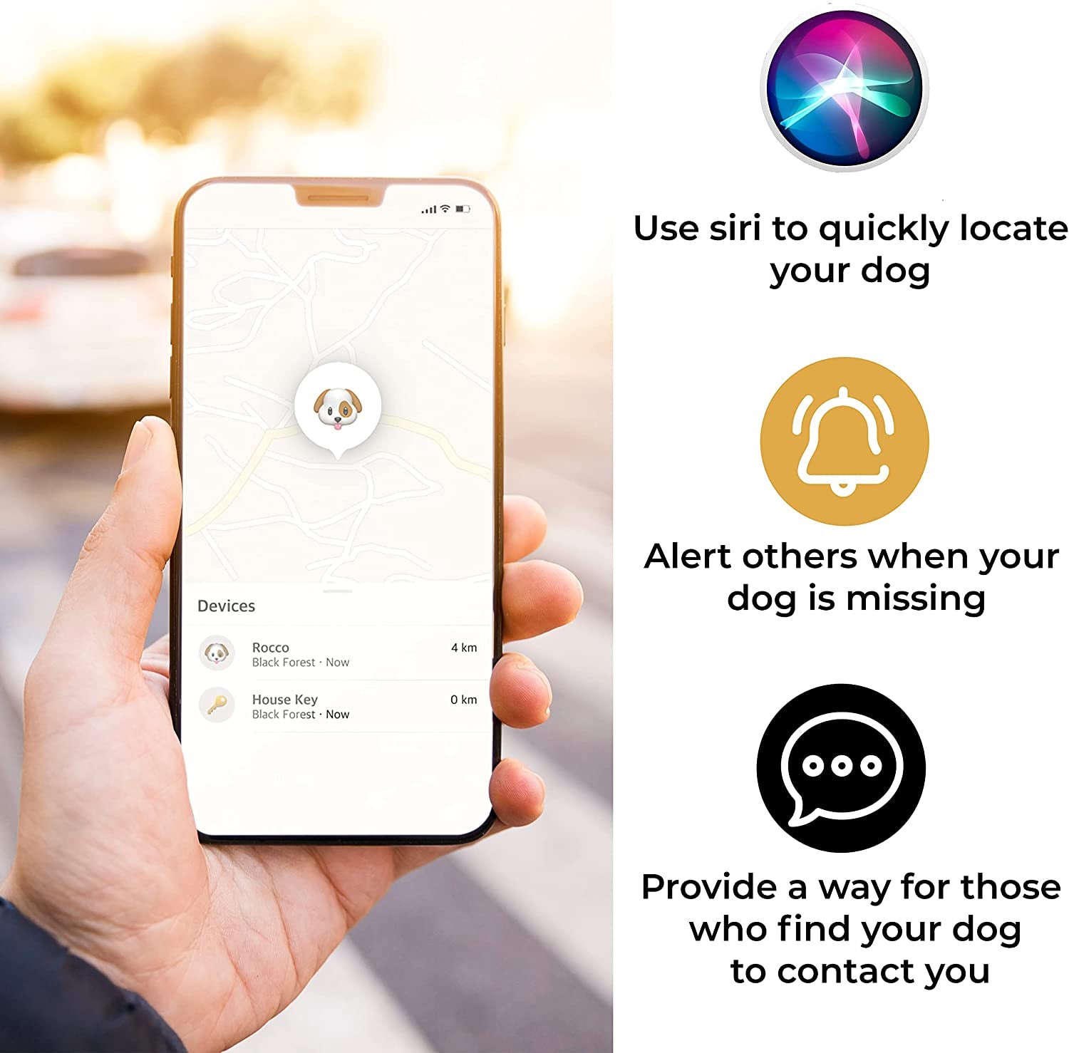 Airtag Dog Collar - Durable Tracker Holder for Pets | Keep Your Dog and Cat Safe with Apple Airtag Technology