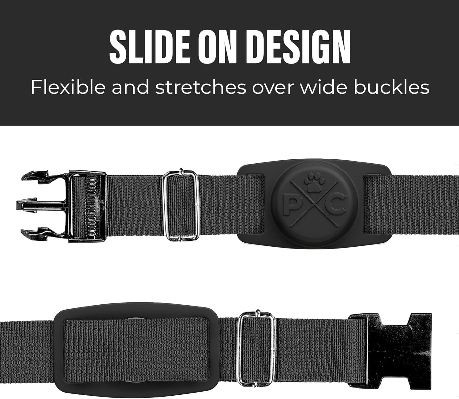Airtag Dog Collar - Durable Tracker Holder for Pets | Keep Your Dog and Cat Safe with Apple Airtag Technology